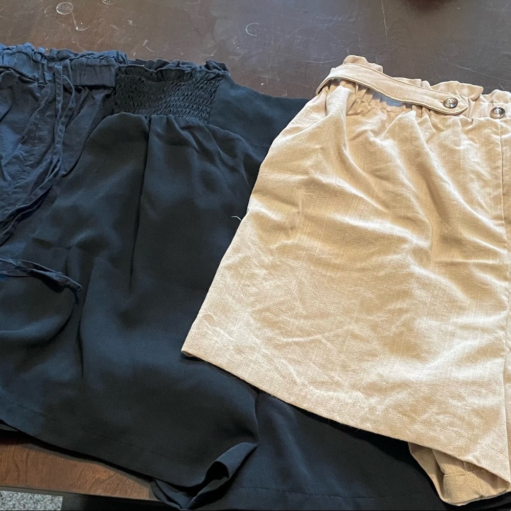 3 SHEIN Maternity size Medium high waisted shorts